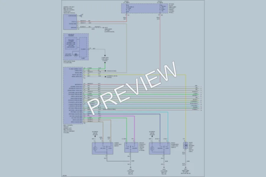 2005 Chevrolet Uplander Anti Theft wiring diagram preview