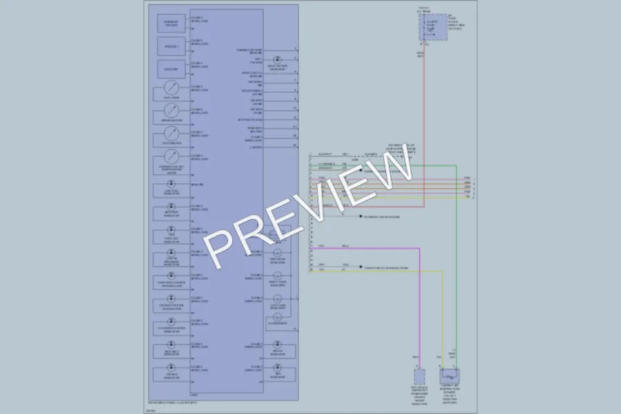 2005 Chevrolet Uplander Instrument Cluster wiring diagram preview