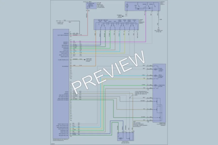 2005 Chevrolet Uplander Memory Systems wiring diagram preview