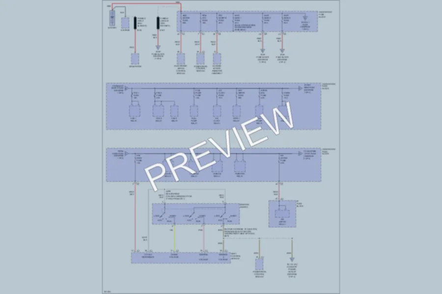 2005 Chevrolet Uplander Power Distribution wiring diagram preview