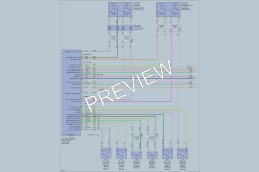 2005 Chevrolet Uplander Supplemental Restraints wiring diagram preview