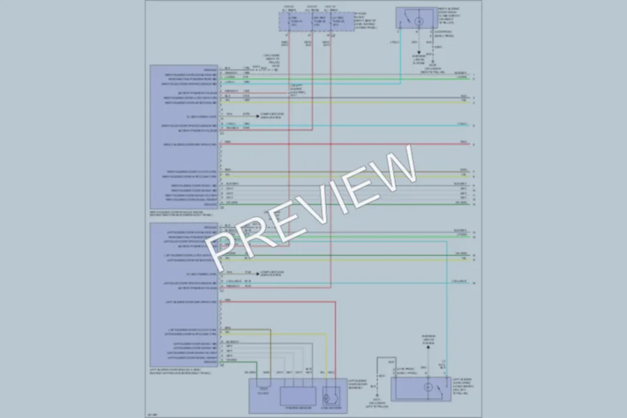 2005 Chevrolet Uplander Trunk Tailgate Fuel Door wiring diagram preview