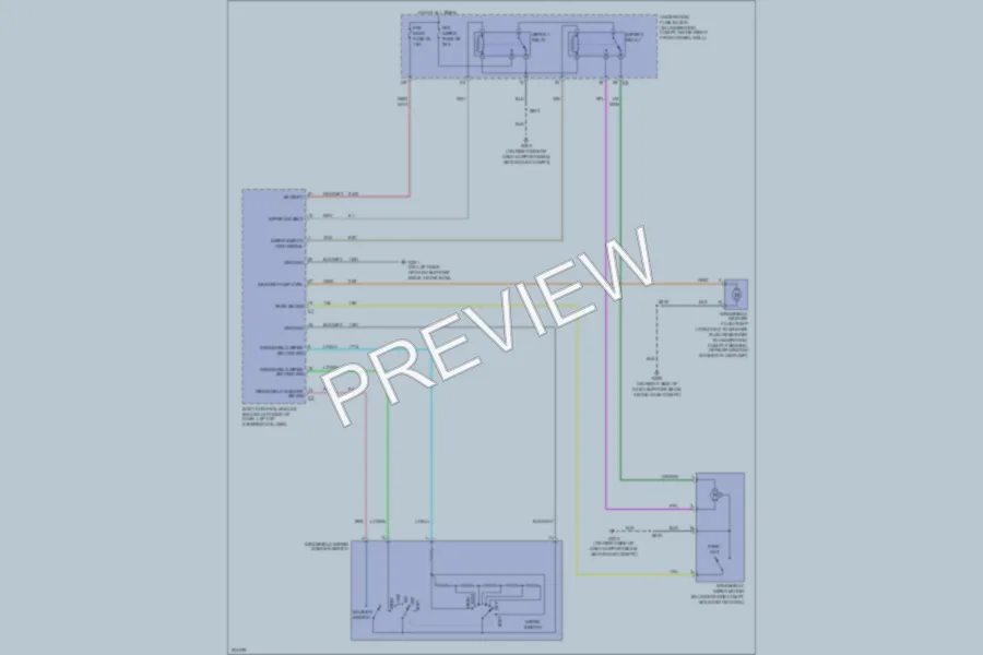 2005 Chevrolet Uplander Wiper Washer wiring diagram preview