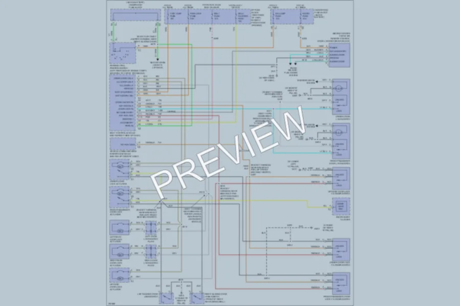 2005 Chevrolet Venture Power Door Locks wiring diagram preview