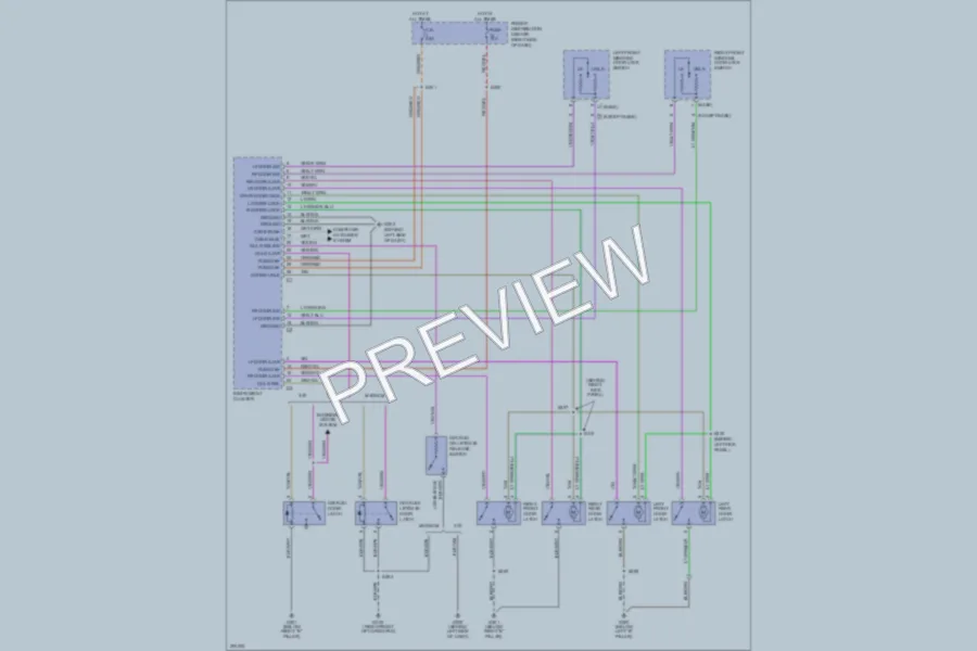 2005 Chrysler 300 Power Door Locks wiring diagram preview