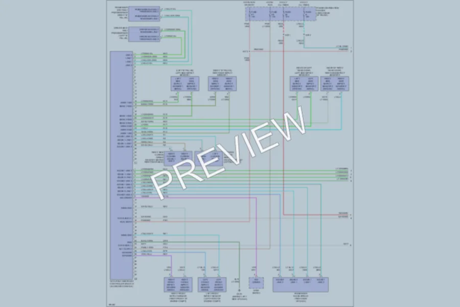 2005 Chrysler 300 Supplemental Restraints wiring diagram preview