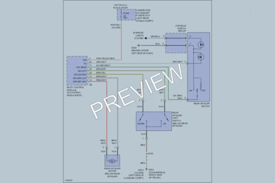 2005 Chrysler Crossfire Active Bodyworks wiring diagram preview