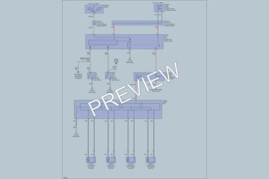 2005 Chrysler Crossfire Power Seats wiring diagram preview
