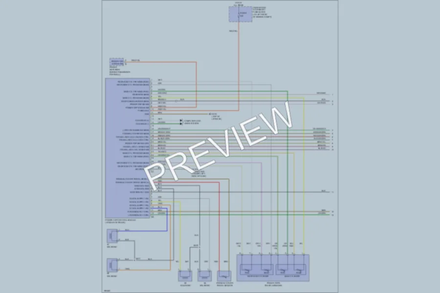 2005 Chrysler Crossfire Power Top Sunroof wiring diagram preview