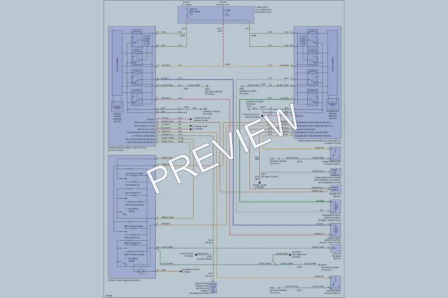 2005 Chrysler PTCruiser Power Windows wiring diagram preview