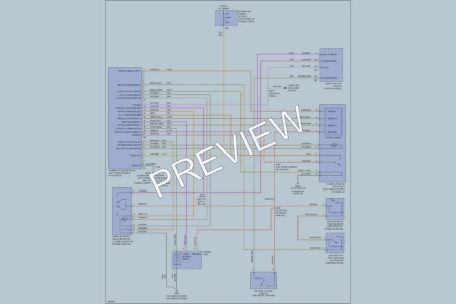2005 Chrysler Pacifica Trunk Tailgate Fuel Door wiring diagram preview