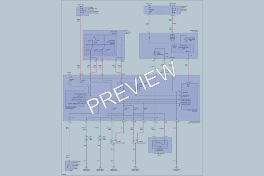 2005 Chrysler 2D Convertible Headlights wiring diagram preview