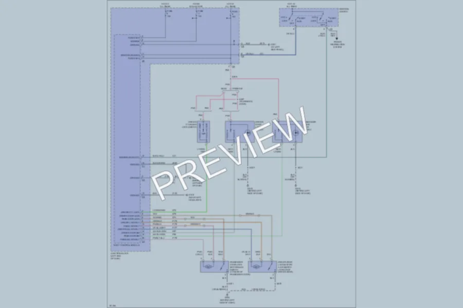 2005 Chrysler 2D Convertible Power Door Locks wiring diagram preview