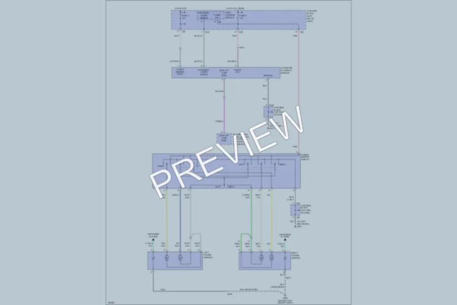2005 Chrysler 2D Convertible Power Mirrors wiring diagram preview