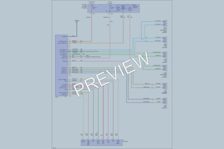 2005 Chrysler 2D Convertible Radio wiring diagram preview