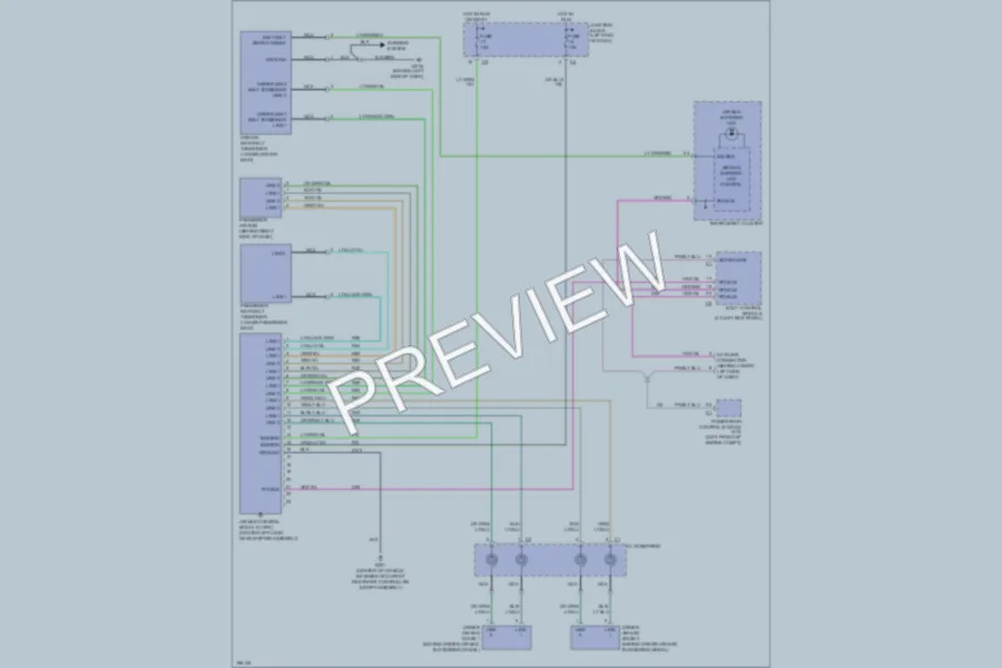 2005 Chrysler 2D Convertible Supplemental Restraints wiring diagram preview