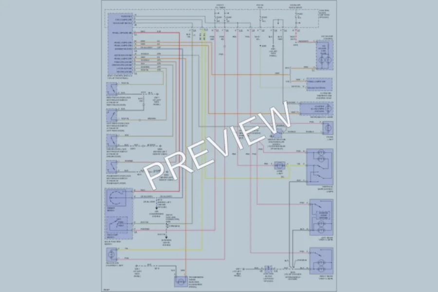 2005 Chrysler 4D Sedan Interior Lights wiring diagram preview