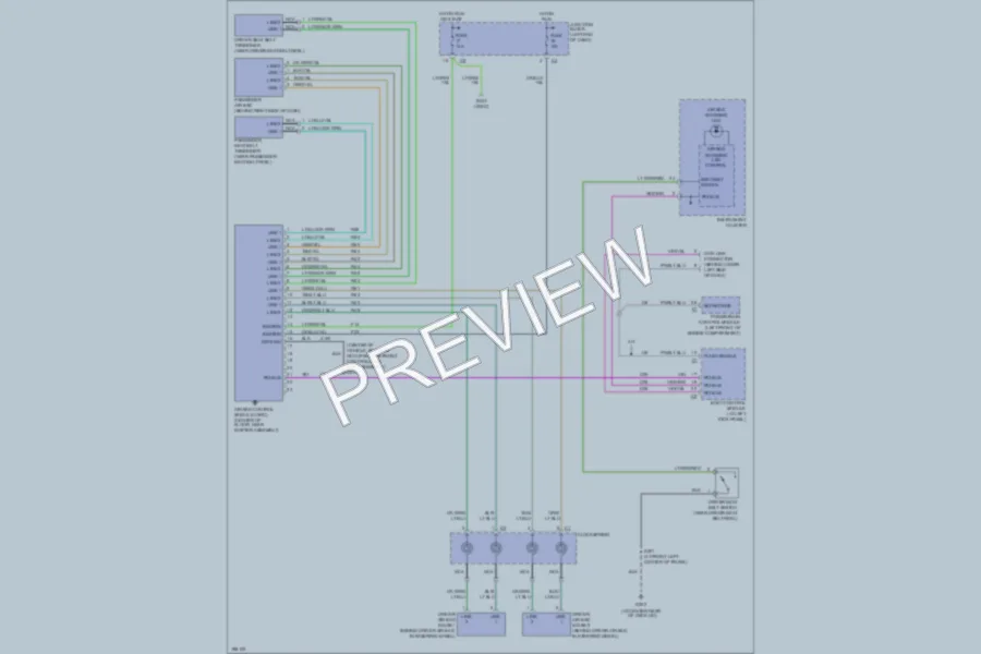 2005 Chrysler 4D Sedan Supplemental Restraints wiring diagram preview
