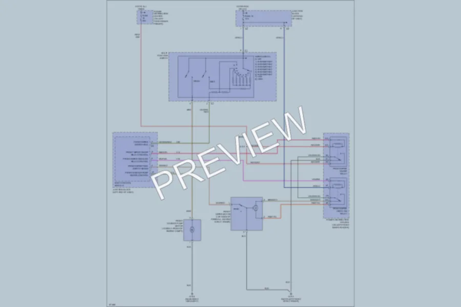 2005 Chrysler 4D Sedan Wiper Washer wiring diagram preview