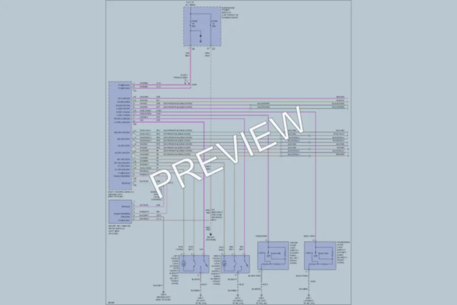 2005 Chrysler TownCountry Power Door Locks wiring diagram preview