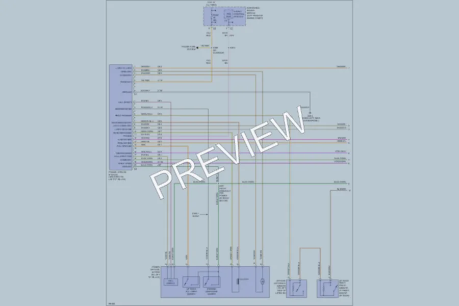 2005 Chrysler TownCountry Trunk Tailgate Fuel Door wiring diagram preview