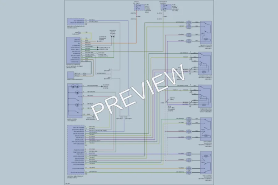 2005 Dodge 2500Sprinter Power Door Locks wiring diagram preview