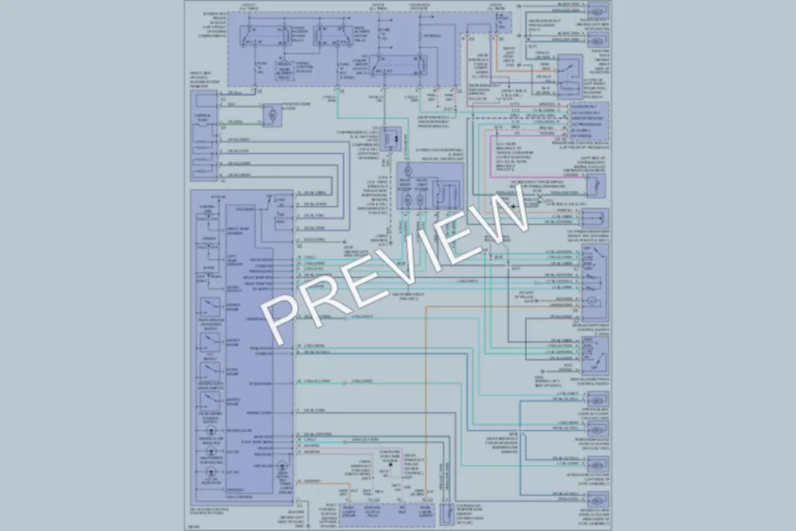 2005 Dodge Caravan Air Conditioning wiring diagram preview