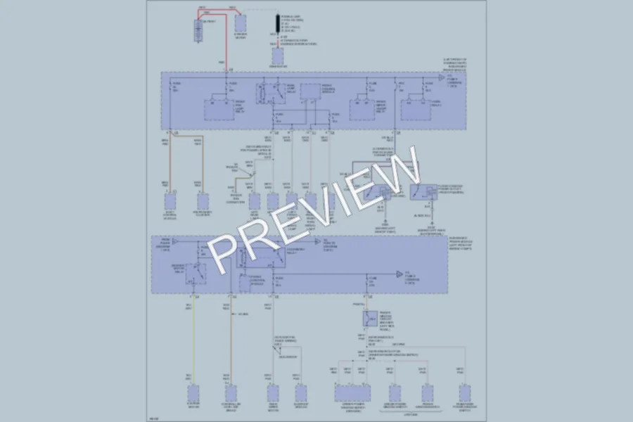 2005 Dodge Caravan Power Distribution wiring diagram preview