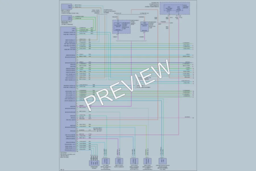 2005 Dodge Caravan Supplemental Restraints wiring diagram preview