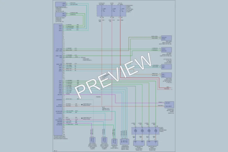 2005 Dodge Dakota Supplemental Restraints wiring diagram preview