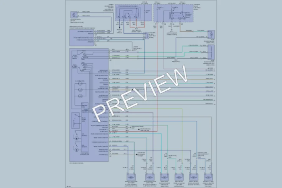 2005 Dodge Durango Air Conditioning wiring diagram preview