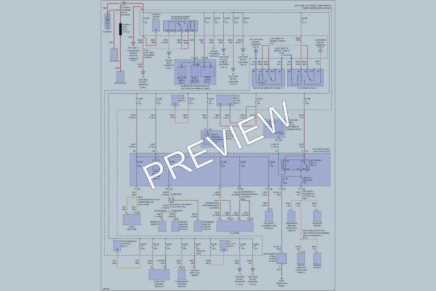 2005 Dodge Durango Power Distribution wiring diagram preview
