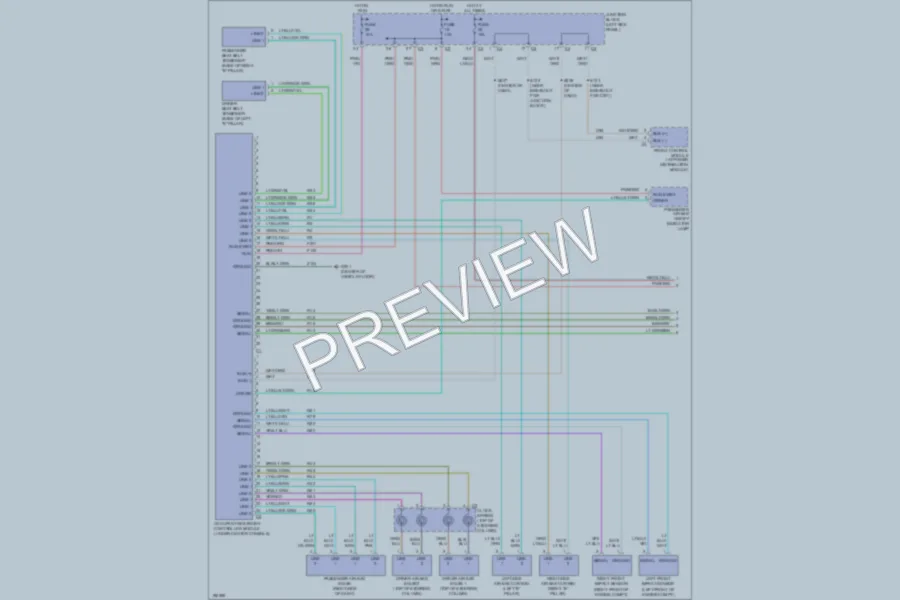2005 Dodge Durango Supplemental Restraints wiring diagram preview