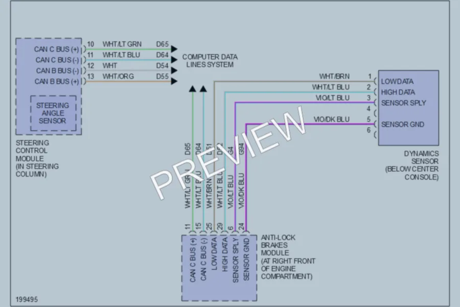 2005 Dodge Magnum Electronic Power Steering wiring diagram preview
