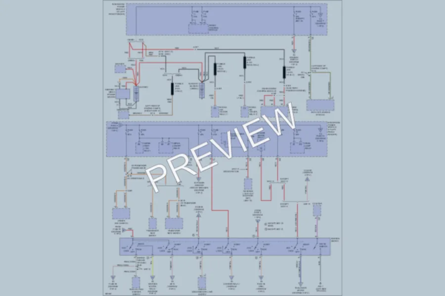 2005 Dodge R1500 Power Distribution wiring diagram preview