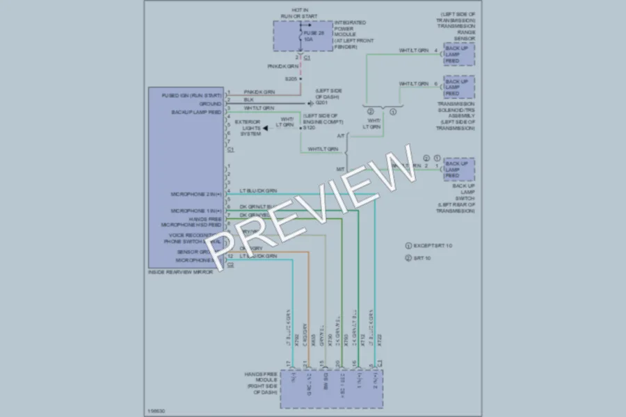 2005 Dodge R1500 Power Mirrors wiring diagram preview