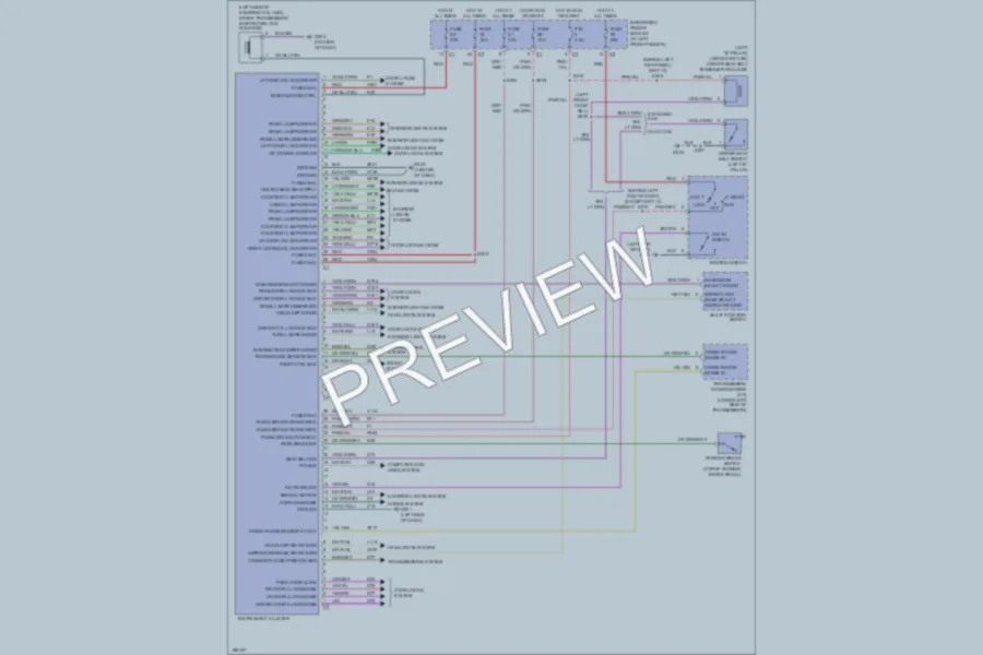 2005 Dodge R2500 Instrument Cluster wiring diagram preview