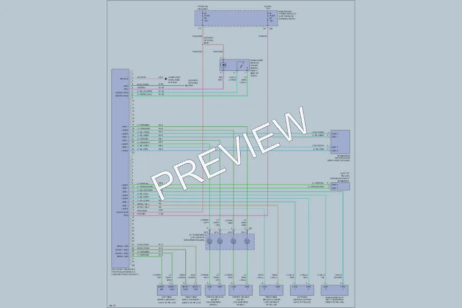 2005 Dodge R1500 Supplemental Restraints wiring diagram preview