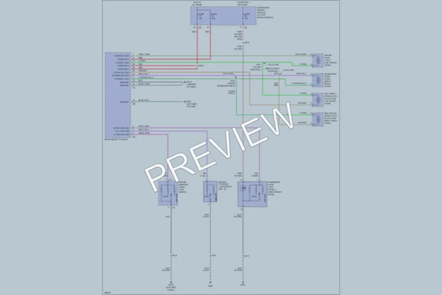 2005 Dodge R2500 Power Door Locks wiring diagram preview