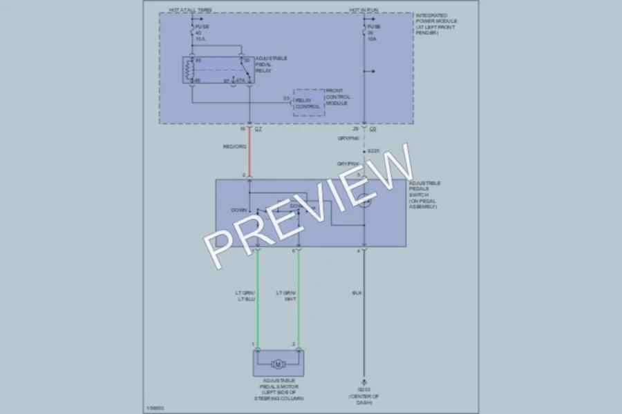2005 Dodge R3500 Power Seats wiring diagram preview