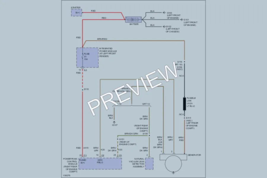 2005 Dodge R3500 Starting Charging wiring diagram preview