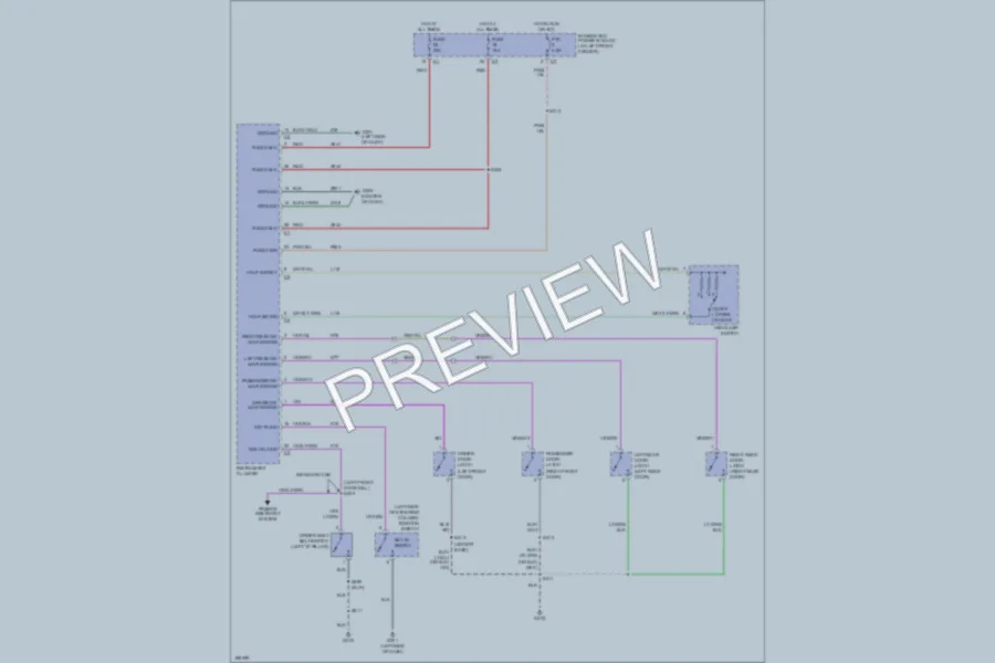 2005 Dodge R3500 Warning Systems wiring diagram preview
