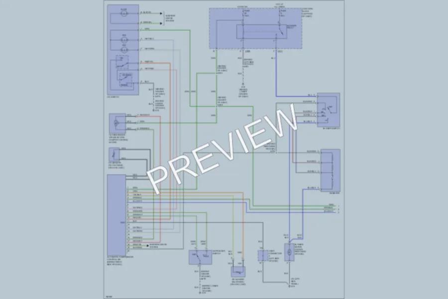 2005 Dodge 2D Coupe Air Conditioning wiring diagram preview