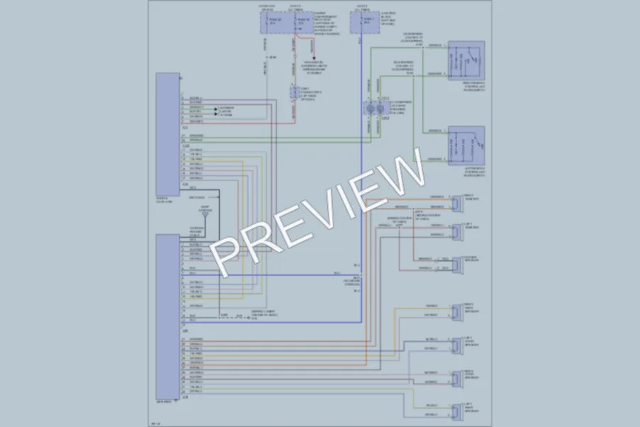 2005 Dodge 2D Coupe Radio wiring diagram preview