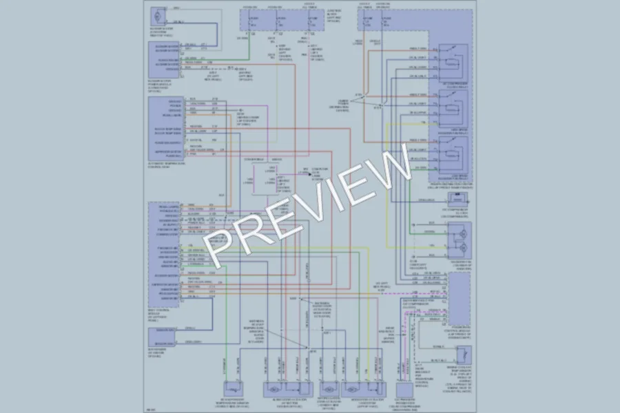 2005 Dodge 4D Sedan Air Conditioning wiring diagram preview