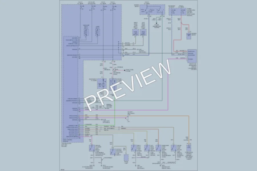 2005 Dodge 4D Sedan Anti Theft wiring diagram preview