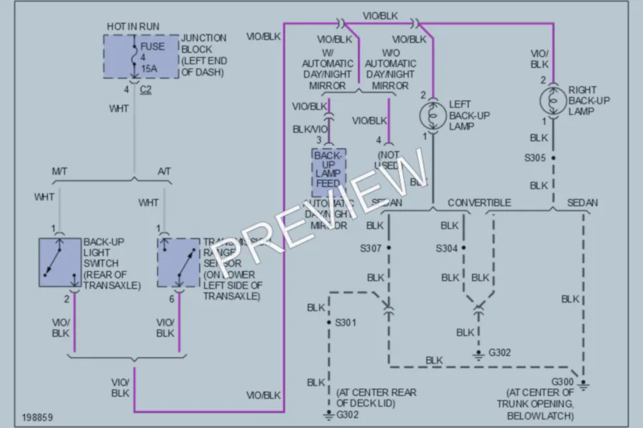 2005 Dodge 4D Sedan Exterior Lights wiring diagram preview