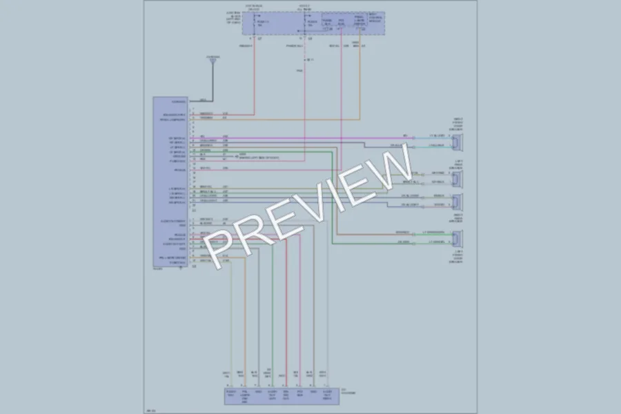 2005 Dodge 4D Sedan Radio wiring diagram preview