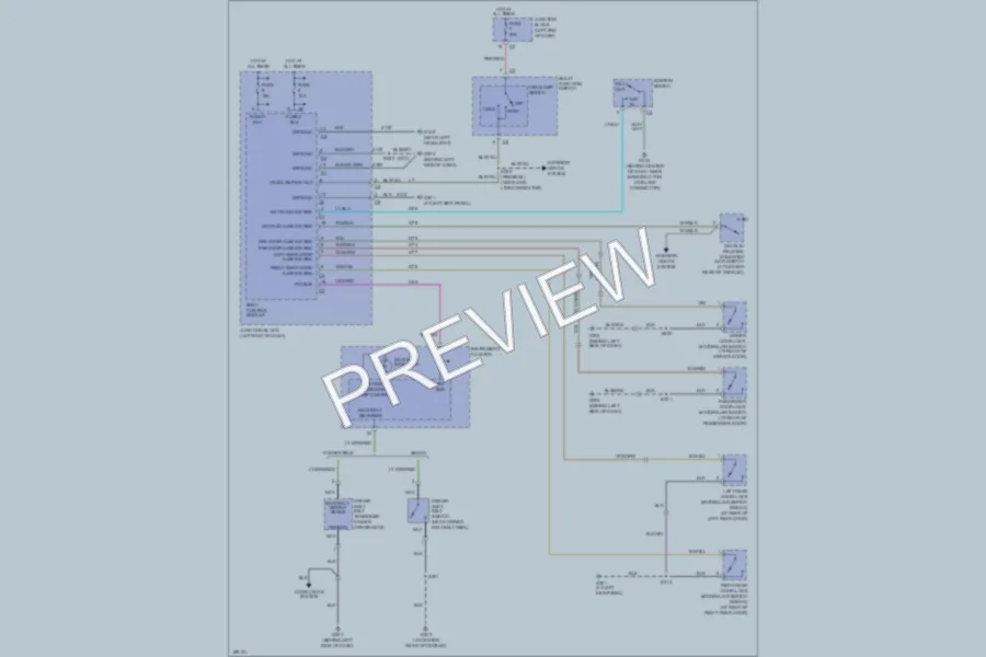 2005 Dodge 4D Sedan Warning Systems wiring diagram preview