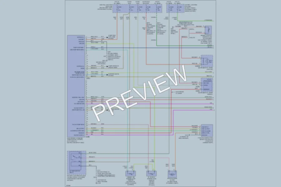 2005 Ford CrownVictoria Air Conditioning wiring diagram preview